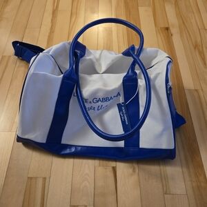 Dolce & Gabbana NWT Blue and White Tote Bag